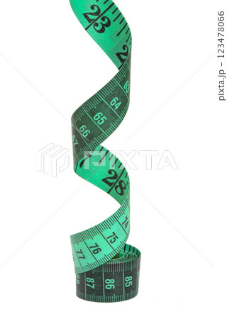 Tape measure sew diet colorful isolated on the white background 123478066