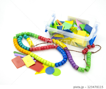 counting sticks for children on the white background for education 123478115