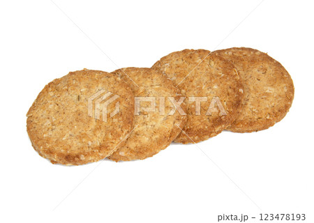 Cereal classic cookies isolated on the white background Cereal classic cookies isolated on the white background 123478193