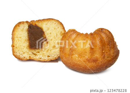 Homemade cake muffin isolated on the white background Homemade cake muffin isolated on the white background 123478228
