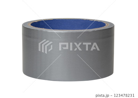 Grey scotch tape sticky isolated on the white background 123478231