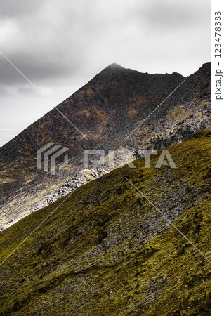 Explore the breathtaking Carrauntoohil walkway in Ireland with stunning mountain views. Explore the breathtaking Carrauntoohil walkway in Ireland with stunning mountain views. 123478383