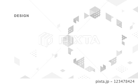 Abstract geometric technological background. Vector creative design. 123478424