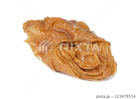 Honey baklava sweet isolated on the white background 123478514