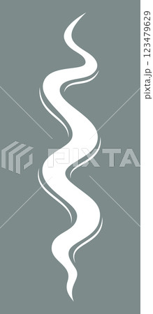 Aromatic Incense Smoke. Elegant White Swirling Vapor Rising Gracefully on a Subtle Grey Background, Symbolizing Fragrance and Relaxation. Silhouette of smoke, perfume fragrance perfume Aromatic Incense Smoke. Elegant White Swirling Vapor Rising Gracefully on a Subtle Grey Background, Symbolizing Fragrance and Relaxation. Silhouette of smoke, perfume fragrance perfume 123479629