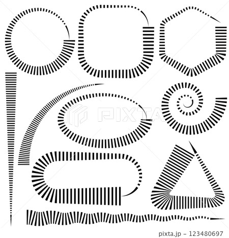 Vector Circle countdown icon. Timer symbol. Interval symbol. Clock measure. Line design element. Set of Hour and minute icons. Watch simple logo Vector Circle countdown icon. Timer symbol. Interval symbol. Clock measure. Line design element. Set of Hour and minute icons. Watch simple logo 123480697