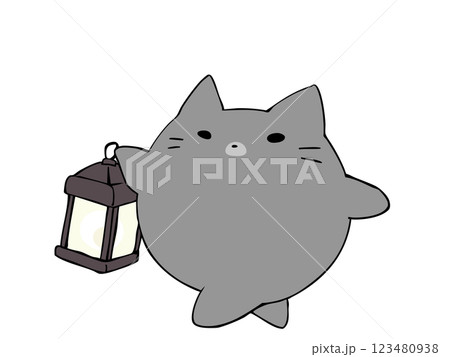 ねこ ランタン ねこ ランタン 123480938