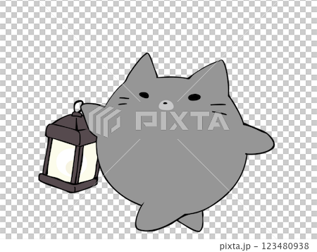 ねこ ランタン ねこ ランタン 123480938
