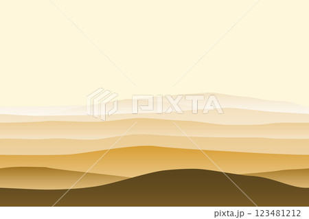 Minimal abstract landscape background with wave pattern 123481212