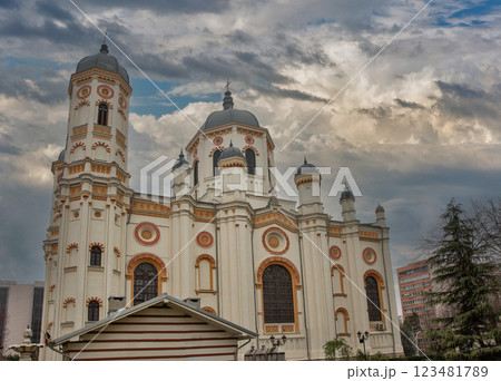 New Church of St. Spyridon in Bucharest, Romania. New Church of St. Spyridon in Bucharest, Romania. 123481789