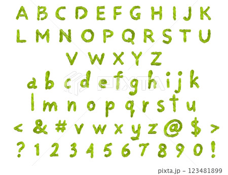 English alphabet from A to Z and numbers from 0 to 9. Handwritten font with oil paint. English alphabet from A to Z and numbers from 0 to 9. Handwritten font with oil paint. 123481899