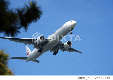 城南島上空を通過する旅客機 城南島上空を通過する旅客機 123482436
