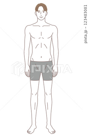 男性 体型 骨格モデル 男性 体型 骨格モデル 123483081