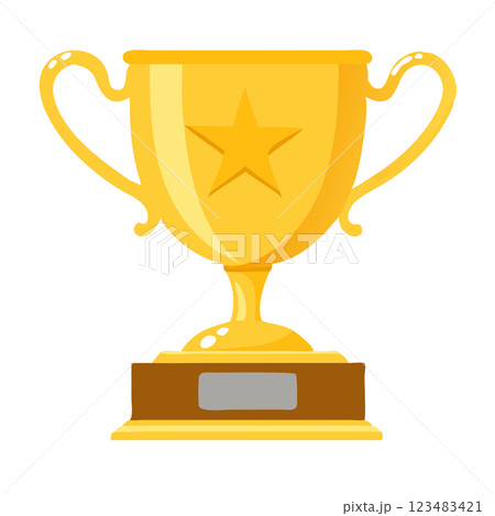 gold trophy cup 123483421