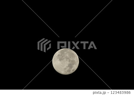 北杜市白州町、霜月の望 北杜市白州町、霜月の望 123483986