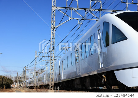 下り特急スペーシアXの電車 123484544
