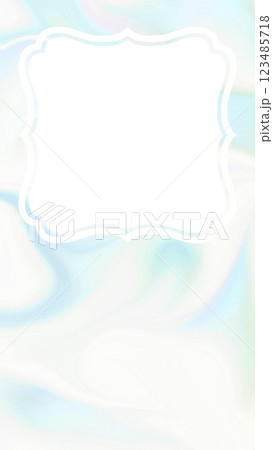 マーブル模様グラデーションのフレーム枠の背景イラスト ふんわり水色 きれいビューティーイメージ マーブル模様グラデーションのフレーム枠の背景イラスト ふんわり水色 きれいビューティーイメージ 123485718