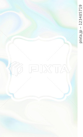 マーブル模様グラデーションのフレーム枠の背景イラスト ふんわり水色 かわいい ビューティーイメージ マーブル模様グラデーションのフレーム枠の背景イラスト ふんわり水色 かわいい ビューティーイメージ 123485719