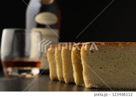 ブランデーケーキとブランデー ブランデーケーキとブランデー 123486112
