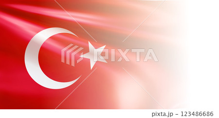 Turkish flag. National flag Republic of Turkey with blurred edge Turkish flag. National flag Republic of Turkey with blurred edge 123486686