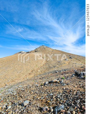 夏の御嶽山登山：王滝頂上～剣ヶ峰（八丁ダルミ） 123487833