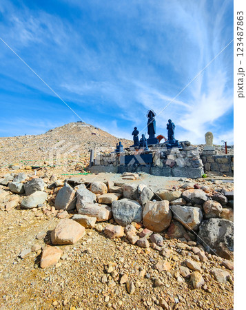 夏の御嶽山登山：王滝頂上～剣ヶ峰（八丁ダルミ） 123487863