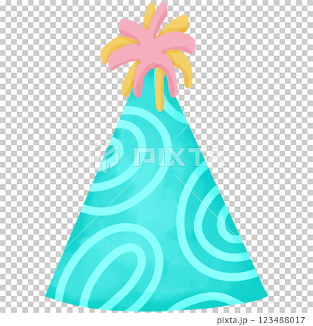 hand painted watercolor party hat21 123488017