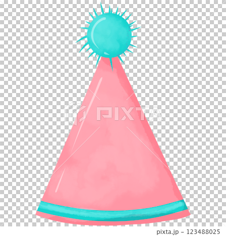 hand painted watercolor party hat26 123488025