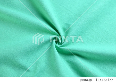 light green mint color texture of fabric textile, abstract image for fashion cloth design background 123488177