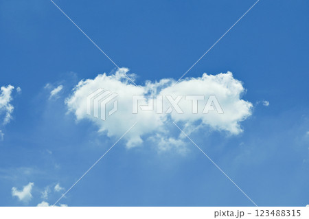 clear blue sky with white cloud, good weather in the morning have a nice day clear blue sky with white cloud, good weather in the morning have a nice day 123488315