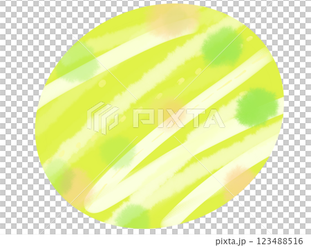 簡單水彩黃綠色流行圓形背景圖 123488516