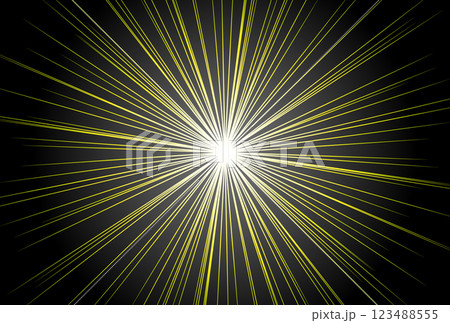 光のような集中線のイラスト 123488555