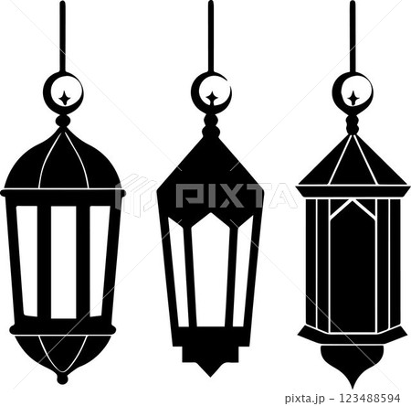 arabic lamp isolated on white background 123488594