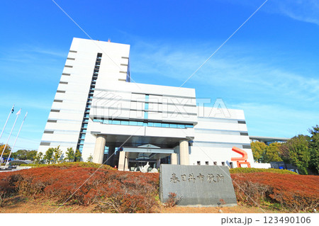 愛知県春日井市、春日井市役所の風景 123490106
