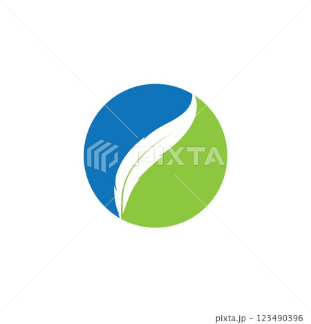 feather logo vector feather logo vector 123490396