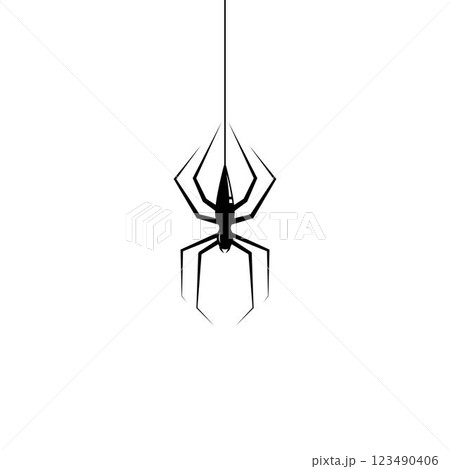 spider logo vector 123490406