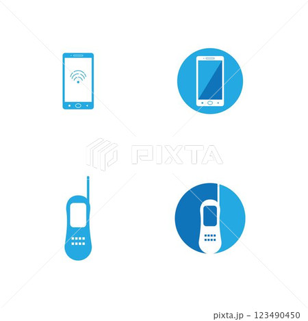 handphone logo vector 123490450