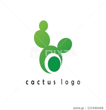 Cactus Icon Logo template vector Cactus Icon Logo template vector 123490488