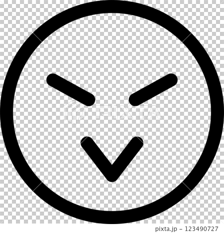 Emoji表情符號臉圖示憤怒情緒裝飾插畫設計素材集 123490727