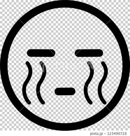 表情符號,表情符號,臉,哭泣,眼淚,微笑,微笑,圖示,裝飾,插畫,設計,素材 123490728