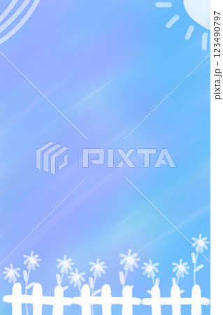 pastel blue background created by brush painting 123490797