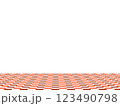 モザイクの床_赤 123490798