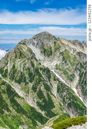 別山の北峰から見る剱岳と前剱　北アルプス剱岳登山 123491256