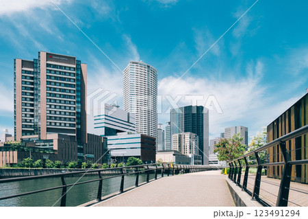 水都大阪の街並み 水都大阪の街並み 123491294