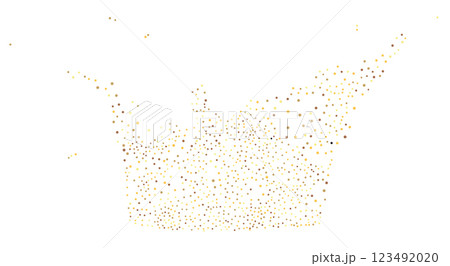 Golden glitter particles flow 123492020