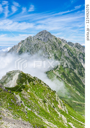 剱御前から見る剱岳と八ッ峰　北アルプス剱岳登山 123492076