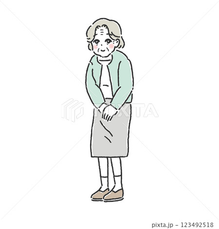 シニア女性 123492518