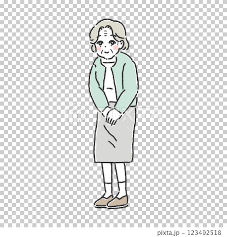 シニア女性 123492518