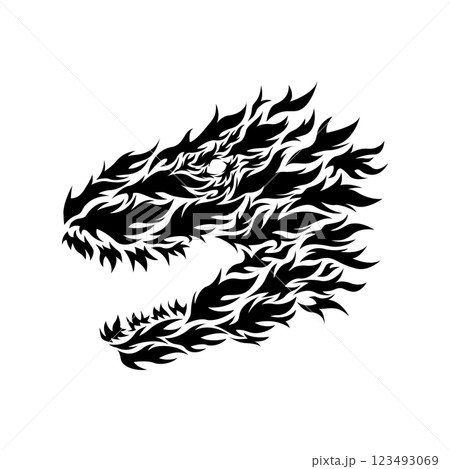 ティラノサウルス　トライバル 123493069