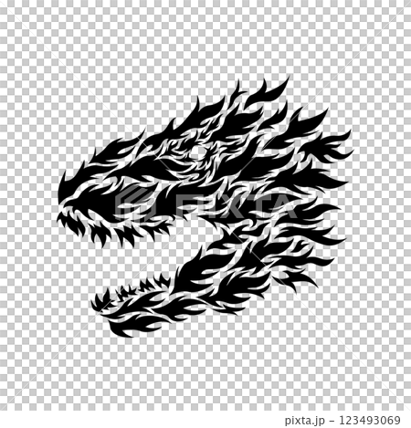 ティラノサウルス　トライバル 123493069